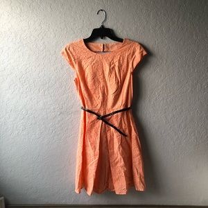 Coral, B. Smart, Belted Dress, Size 4
